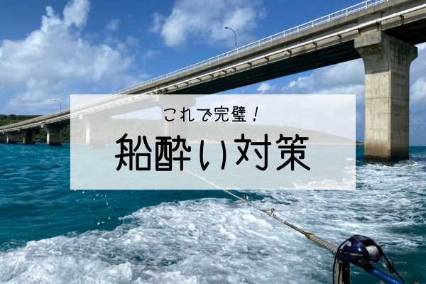 これで完璧 船酔い対策 釣りやダイビングで実践 宮古島walker